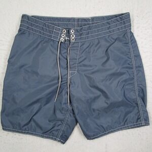 Birdwell Beach Britches Board Shorts Mens 36 Blue USA Flag MA3511 Surf Trunks